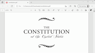Auto-scrolling the USA Constitution